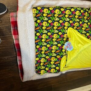 Yellow Emoji Fleece Blanket